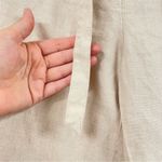 Charter Club  Linen Tan Wide Leg Womens Pants 12 Old Money Lagenlook Capsule Photo 3