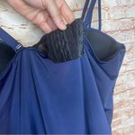 Cacique Lane Bryant  | 42D Navy Tankini Swimsuit Top W/Built in Molded Cups Photo 5