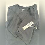 Everlane | The Short-Sleeve Crew Neck Bodysuit| Black Photo 2