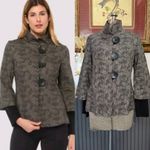 Joseph Ribkoff Geometric Art To Wear Combo Sleeve Button Front Jacket Sz 8 π§‘π Photo 1