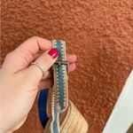 MATISSE Blue Denim Ankle Strap Espadrille Heels Wedges Bohemian Size 9 Beach Photo 2