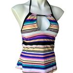 Pink Envelope NWOT,  Multi Color Tankini Top, Sz M Photo 7