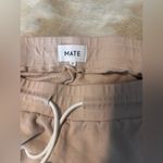 Mate the Label  Cream Athletic Shorts Photo 3