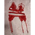 Avidlove Red Lace Lingerie Set & Suspender Belt Small Photo 3