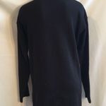 Joan & David  Black Wool Long Sleeve Crewneck Knit Sweater L Photo 3