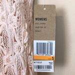 DKNY NWT Jeans Women’s Open Knit Cream Beach Cover-Up Tunic Tank Top Photo 6