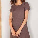 Garnet Hill  100% Linen Size 8 Dropwaist Striped Dress Photo 1