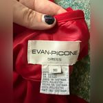 Vintage Evan Picone sleeveless red strappy maxi formal dress, size 16 Photo 11