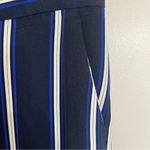 Ann Taylor Women’s  Factory Striped High Rise Wide Leg Pants Size 2‎ Blue & White Photo 1