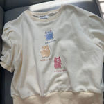 ZARA Cream Butter Yellow Little Monster Tshirt Photo 0