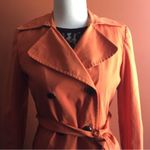 Via Spiga Women's Vibrant Orange Trench Coat Photo 3