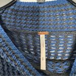 Free People Black Blue Bohemian Sweater Photo 5