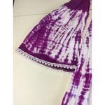 Just From Bali Purple Tie Dye Off Shoulder Bell Sleeve midi‎ Dress one size S ,M Photo 3