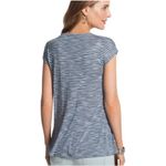Chico's Chico knit top striped blue women size 2 Photo 9