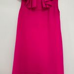 Ted Baker Ruffle Neckline Shift hot pink Dress size 1 Photo 2