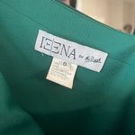 Mac Duggal IEENA  SATIN ONE SLEEVED COCKTAIL DRESS Emerald Green Size 0 Photo 3