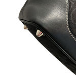 Coach  Classic Signature Black Canvas Handbag EUC Photo 4