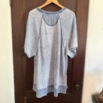 Free People | Blue We The Free Fairmont Waffle Oversized Pocket Tee Medium Photo 2