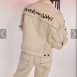 Honor the gift Women's Cream Jean Jacket Size L Photo 4