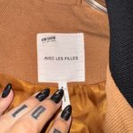 Avec Les Filles  Tan and Black Varsity Jacket size Small Photo 4