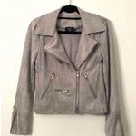 VICI NWOT  Market Moto Jacket in Light Gray Small Photo 2