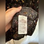 Gap  Print Puff Sleeve Top Long Sleeve Floral Black Blouse Size Small Tall Photo 5