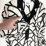 ANTHROPOLOGIE ERIKA CAVALLINI Women’s Silk Jasmine Maxi Shirt Dress Ivory Black Size 2 Photo 3