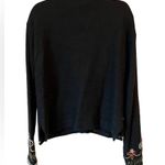 Pierre Cardin Vintage 80’s Black Silk Angora Beaded Cardigan Photo 9