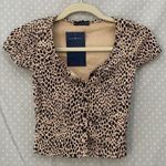 Brandy Melville Leopard Cheetah Printed Zelly Top Photo 0