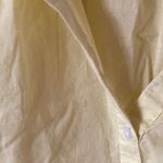 Gap  Yellow Half Button Down Shirt Oxford Popover Yellow Lightweight Summer Small Photo 3