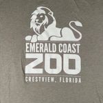 Emerald Coast Zoo L Tan Short Sleeve Crew Neck Graphic Tee T Photo 1