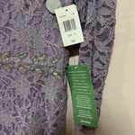New Purple Lace Beaded Waist Jackie Jon New York Size 6 Photo 2