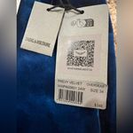 Zadig & Voltaire  Defile Prevy Velvet Pants in Blue Flared Bottoms Size 34 FR NWT Photo 7