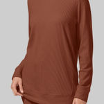 TOMMY JOHN‎ Zen Ribbed Crewneck Brown Photo 0
