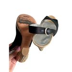 Casadei  Black Slingback Peeptoe Heels Size 5.5 Photo 5