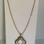Time and Tru Gold Tone Pendant Necklace 24” with 3” Extender NWT Photo 0