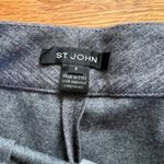 St. John  Wool Blend Emma Pants Women's 6 Gray Wide Leg‎ Pant Photo 4