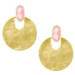 Kendra Scott Deena Earrings With Peach Mother Of Pearl Photo 0