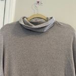 American Eagle  Long Sleeve Ribbed Mock Neck Tunic Top Gray Size Large Photo 5