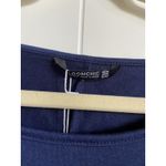 Bloomchic Womens Top‎ Sz 30 Navy Blue White Lace Chevron Long Sleeve Shirt NEW Photo 2