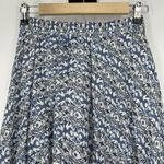 Solitaire  Boho Maxi High Low Skirt Blue White Crochet Mixed Print Pull On Size S Photo 1