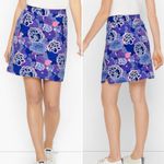 Talbots T By  Everyday Stretch‎ Skort In Spring Blossom Skirt w Shorts - Sz S 💚🎀 Photo 13