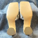 ZARA  Women's Snakeskin Mules - Black and Cream Photo 7