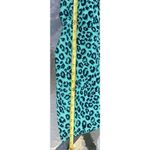 Ann Taylor  Loft Leopard Animal Print Dress Pants Green/Black Polyester/Spandex Photo 5