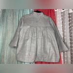 Coco + Carmen  Gray Pea Coat with Black Buttons Photo 2