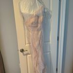 Monique Lhuillier Bridesmaids Fallen Rose Petal Gown Pink One Shoulder Maxi | 2 Photo 11