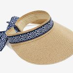 NEW Sea & Grass Visor With Ribbon Blue Photo 0