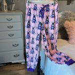 Disney Christmas Pajama Pants Eeyore Winnie the Pooh Womens S Pink Purple Jogger Photo 6