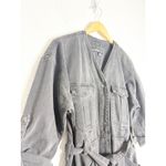 BLANK NYC Denim Jumpsuit In My Kinda Party Size Medium Black Gray Aviator Photo 7