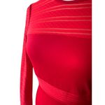 Bebe  Cherry Red Solid and Sheer Bandage Dress Women's Size S New With Tags! Sexy Photo 1